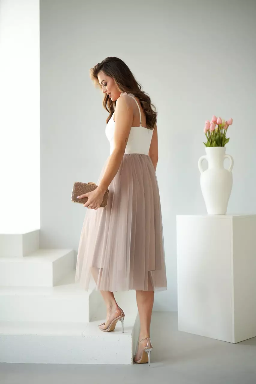 Beige Midi Dress for women in uk